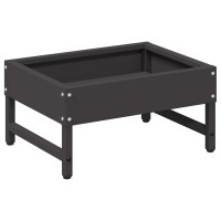 Produktbild för Fågelmatare Svart 80 x 28 x 13.5 cm Kallvalsat Stål