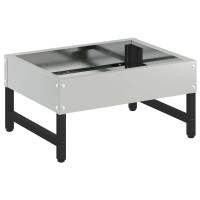 Produktbild för Fågelmatare Silver 80 x 28 x 13.5 cm Galvaniserat Stål