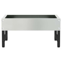 Produktbild för Fågelmatare Silver 80 x 28 x 13.5 cm Galvaniserat Stål