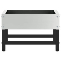 Produktbild för Fågelmatare Silver 80 x 28 x 13.5 cm Galvaniserat Stål