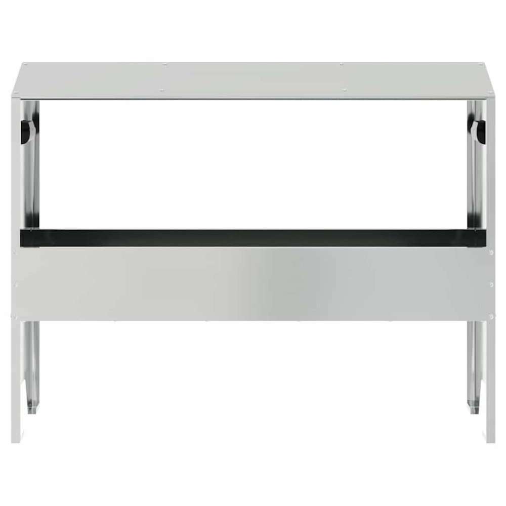 Produktbild för Fodertrog för boskap Silver 79 x 35 x 62 cm Galvaniserat Stål