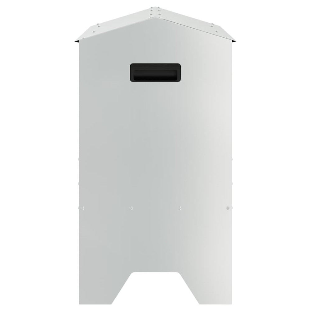 Produktbild för Fodertrog för boskap Silver 79 x 35 x 62 cm Galvaniserat Stål