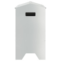 Produktbild för Fodertrog för boskap Silver 79 x 35 x 62 cm Galvaniserat Stål