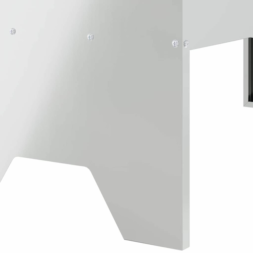 Produktbild för Fodertrog för boskap Silver 79 x 35 x 62 cm Galvaniserat Stål