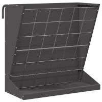 Produktbild för Höutfodrare Svart 71 x 33 x 70 cm Kallvalsat Stål
