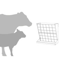 Produktbild för Höutfodrare Olivgrön 71 x 33 x 70 cm Kallvalsat Stål