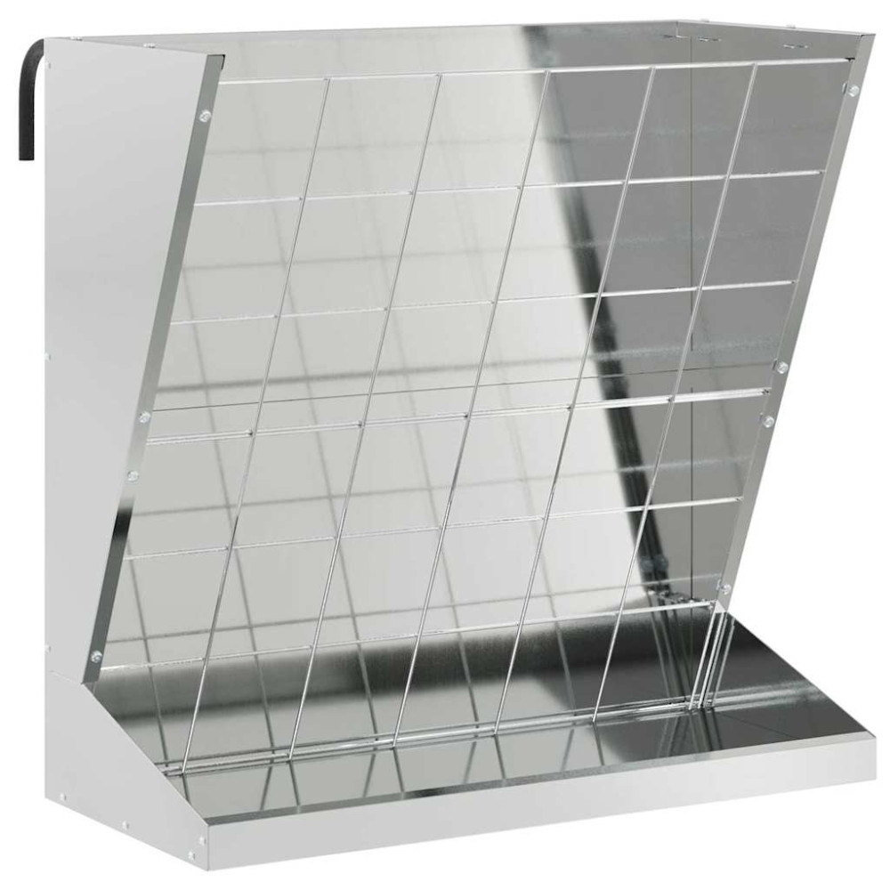 Produktbild för Höutfodrare Silver 71 x 33 x 70 cm Galvaniserat Stål
