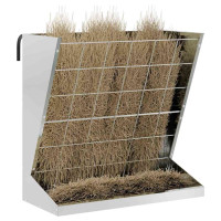 Produktbild för Höutfodrare Silver 71 x 33 x 70 cm Galvaniserat Stål