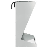 Produktbild för Höutfodrare Silver 71 x 33 x 70 cm Galvaniserat Stål