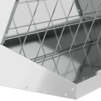 Produktbild för Höutfodrare Silver 71 x 33 x 70 cm Galvaniserat Stål