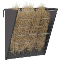 Produktbild för Hängande Höutfodrare Svart 61 x 33 x 66 cm Kallvalsat Stål