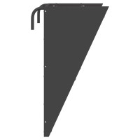 Produktbild för Hängande Höutfodrare Svart 61 x 33 x 66 cm Kallvalsat Stål