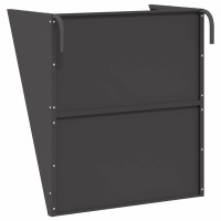 Produktbild för Hängande Höutfodrare Svart 61 x 33 x 66 cm Kallvalsat Stål
