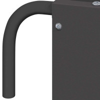 Produktbild för Hängande Höutfodrare Svart 61 x 33 x 66 cm Kallvalsat Stål