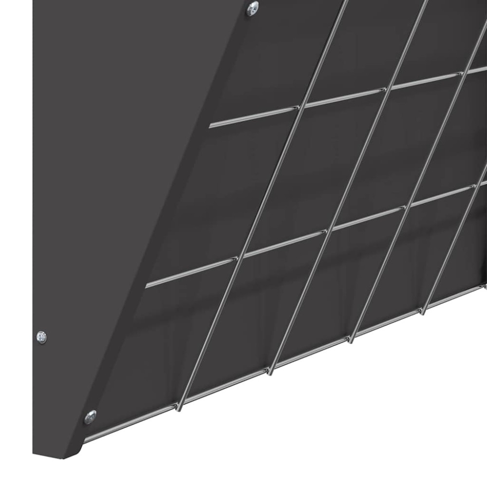 Produktbild för Hängande Höutfodrare Svart 61 x 33 x 66 cm Kallvalsat Stål