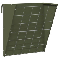 Produktbild för Hängande Höutfodrare Olivgrön 61 x 33 x 66 cm Kallvalsat Stål