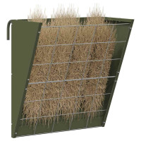 Produktbild för Hängande Höutfodrare Olivgrön 61 x 33 x 66 cm Kallvalsat Stål