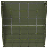 Produktbild för Hängande Höutfodrare Olivgrön 61 x 33 x 66 cm Kallvalsat Stål