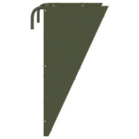Produktbild för Hängande Höutfodrare Olivgrön 61 x 33 x 66 cm Kallvalsat Stål
