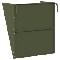 Produktbild för Hängande Höutfodrare Olivgrön 61 x 33 x 66 cm Kallvalsat Stål