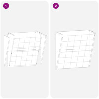 Produktbild för Hängande Höutfodrare Silver 61 x 33 x 66 cm Galvaniserat Stål