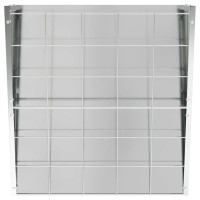 Produktbild för Hängande Höutfodrare Silver 61 x 33 x 66 cm Galvaniserat Stål