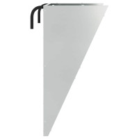 Produktbild för Hängande Höutfodrare Silver 61 x 33 x 66 cm Galvaniserat Stål