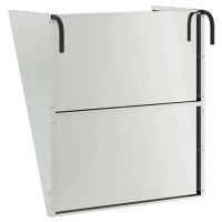 Produktbild för Hängande Höutfodrare Silver 61 x 33 x 66 cm Galvaniserat Stål