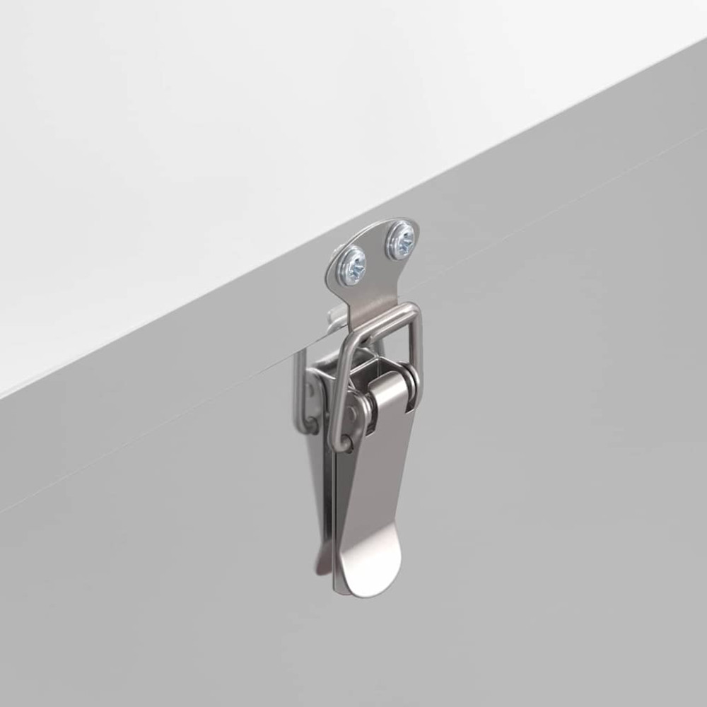 Produktbild för Hönsfodertråg Silver 40,5 x 25 x 38 cm Galvaniserat Stål