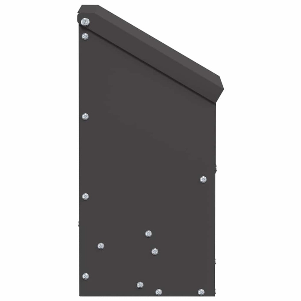 Produktbild för Hönsfodertråg Svart 21 x 16 x 33 cm Kallvalsat Stål