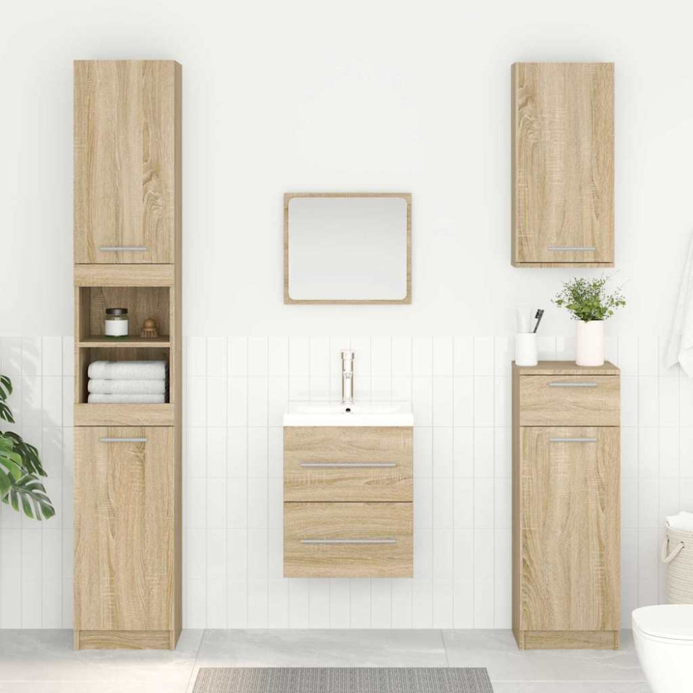 Produktbild för Diskbänksskåp Sonoma-ek 38,5 x 41 x 48 cm Konstruerat trä