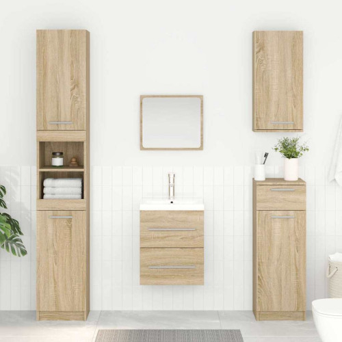 vidaXL Diskbänksskåp Sonoma-ek 38,5 x 41 x 48 cm Konstruerat trä