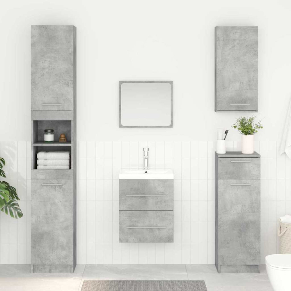 Produktbild för Diskbänksskåp Betonggrå 38,5 x 41 x 48 cm Konstruerat trä