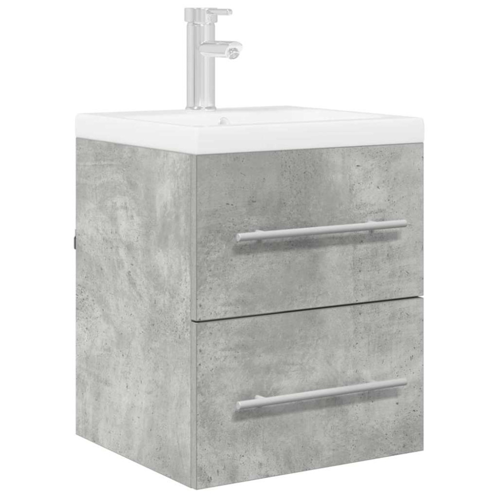Produktbild för Diskbänksskåp Betonggrå 38,5 x 41 x 48 cm Konstruerat trä