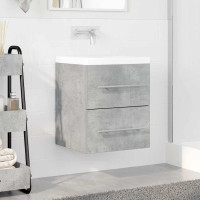 Produktbild för Diskbänksskåp Betonggrå 38,5 x 41 x 48 cm Konstruerat trä