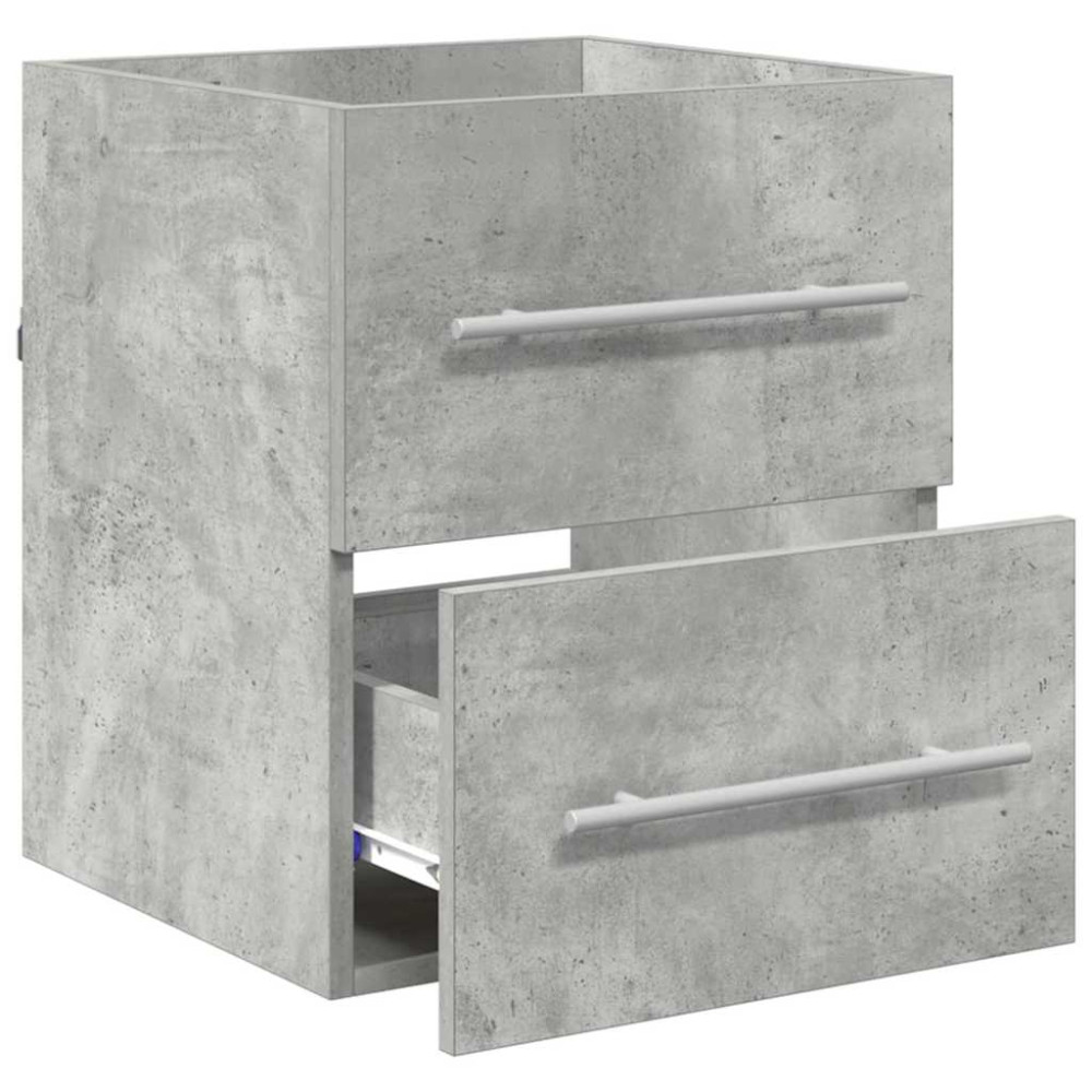 Produktbild för Diskbänksskåp Betonggrå 38,5 x 41 x 48 cm Konstruerat trä