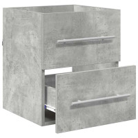 Produktbild för Diskbänksskåp Betonggrå 38,5 x 41 x 48 cm Konstruerat trä