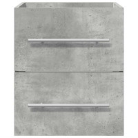 Produktbild för Diskbänksskåp Betonggrå 38,5 x 41 x 48 cm Konstruerat trä