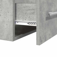 Produktbild för Diskbänksskåp Betonggrå 38,5 x 41 x 48 cm Konstruerat trä