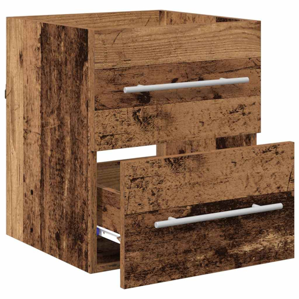Produktbild för Diskbänksskåp Gammalt trä 38,5 x 41 x 48 cm Konstruerat trä