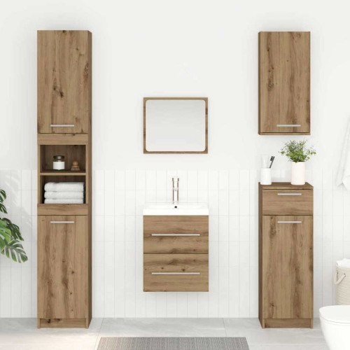 vidaXL Diskbänksskåp Artisan Ek 38,5 x 41 x 48 cm Konstruerat trä