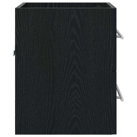 Produktbild för Diskbänksskåp Svart Ek 38,5 x 41 x 48 cm Konstruerat trä