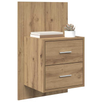 Produktbild för Väggmonterad sänggavel 2 pcs Artisan Ek 48,5 x 32,5 x 80 cm