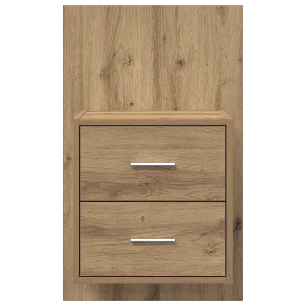 Produktbild för Väggmonterad sänggavel 2 pcs Artisan Ek 48,5 x 32,5 x 80 cm