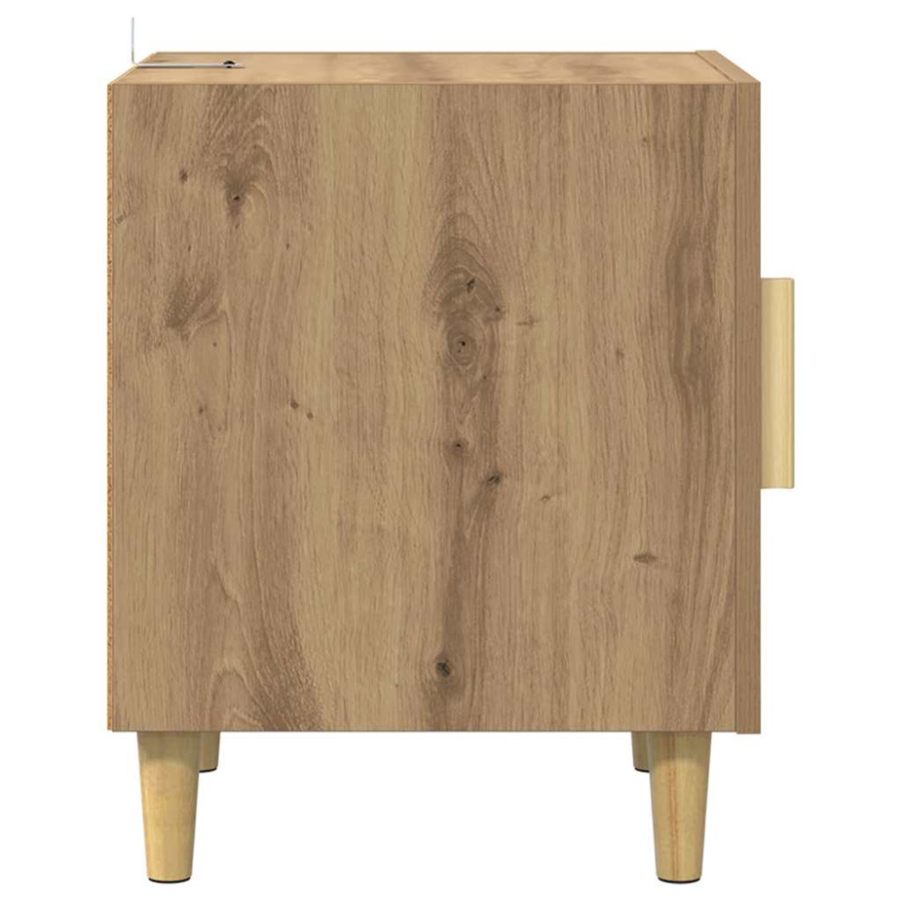Produktbild för Nattduksbord Artisan Ek 40 x 40 x 50 cm Konstruerat trä