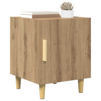 Produktbild för Nattduksbord 2 pcs Artisan Ek 40 x 40 x 50 cm Konstruerat trä