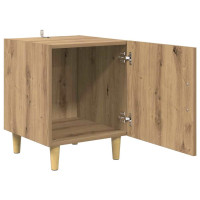 Produktbild för Nattduksbord 2 pcs Artisan Ek 40 x 40 x 50 cm Konstruerat trä