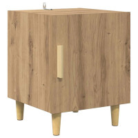 Produktbild för Nattduksbord 2 pcs Artisan Ek 40 x 40 x 50 cm Konstruerat trä