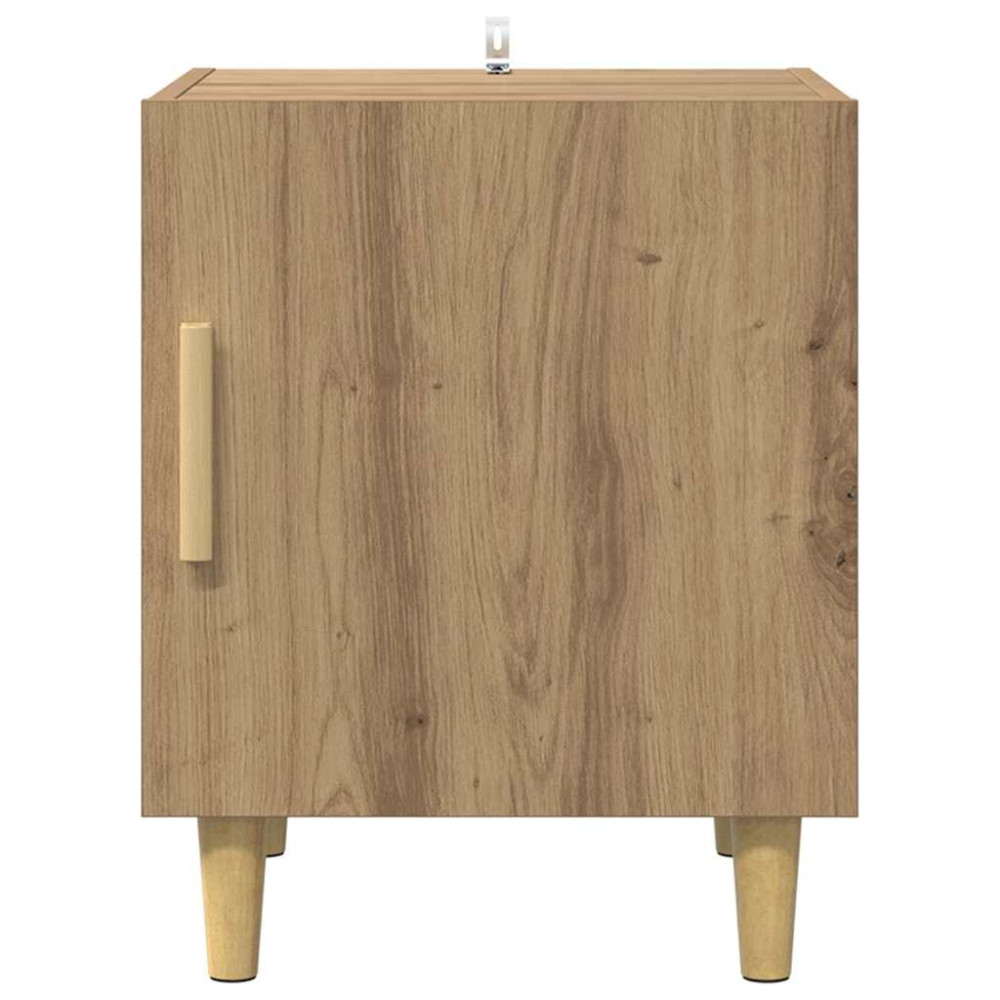 Produktbild för Nattduksbord 2 pcs Artisan Ek 40 x 40 x 50 cm Konstruerat trä