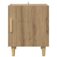 Produktbild för Nattduksbord 2 pcs Artisan Ek 40 x 40 x 50 cm Konstruerat trä